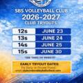 Gear Up for Greatness: SBS Volleyball Club 2026-2027 Tryouts!